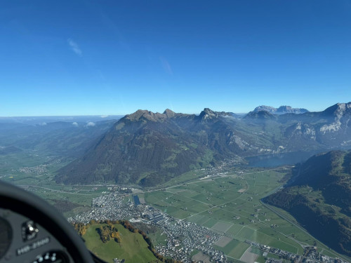 Blick Richtung Norden von Mollis